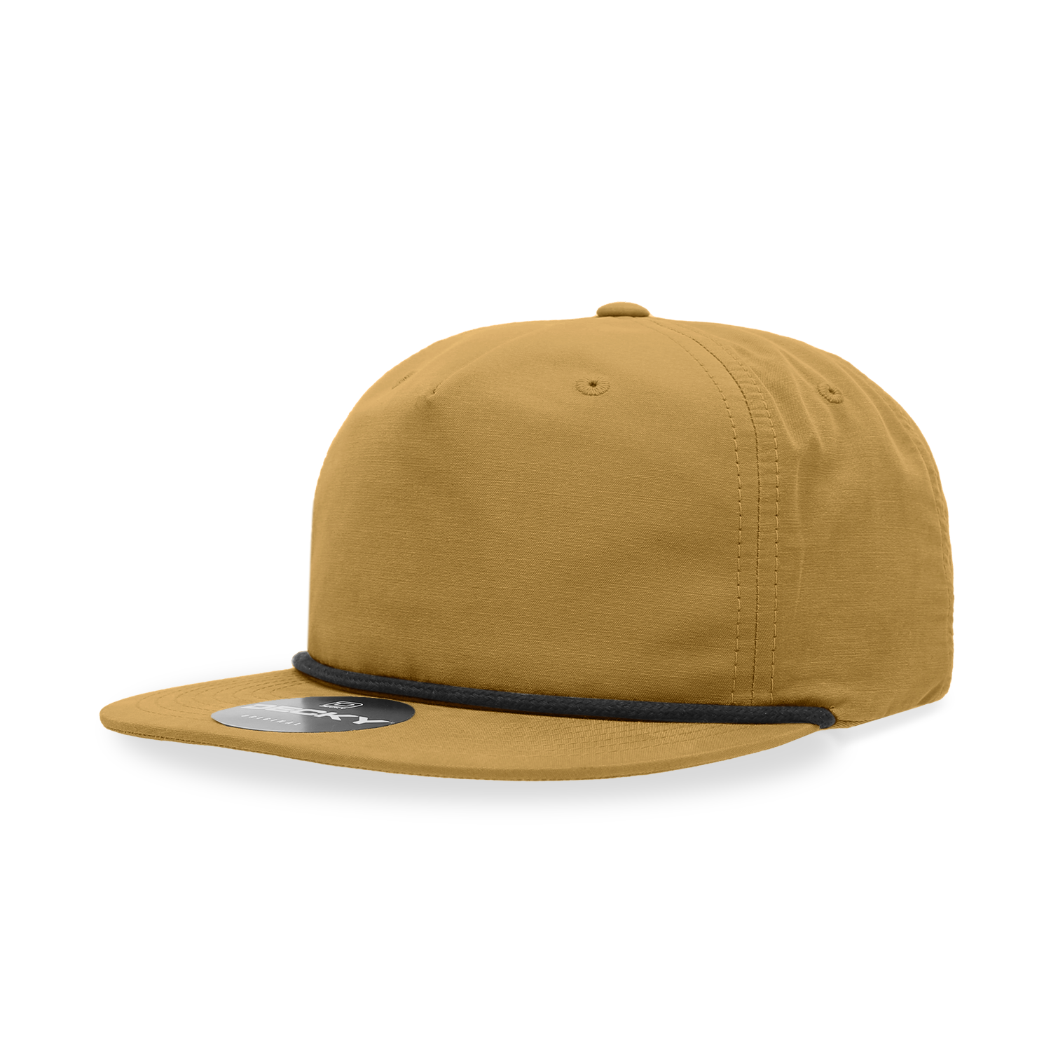 Unisex Decky 6032 Rope Snapback – Classic 5 Panel Flat Bill Cap for Men & Women