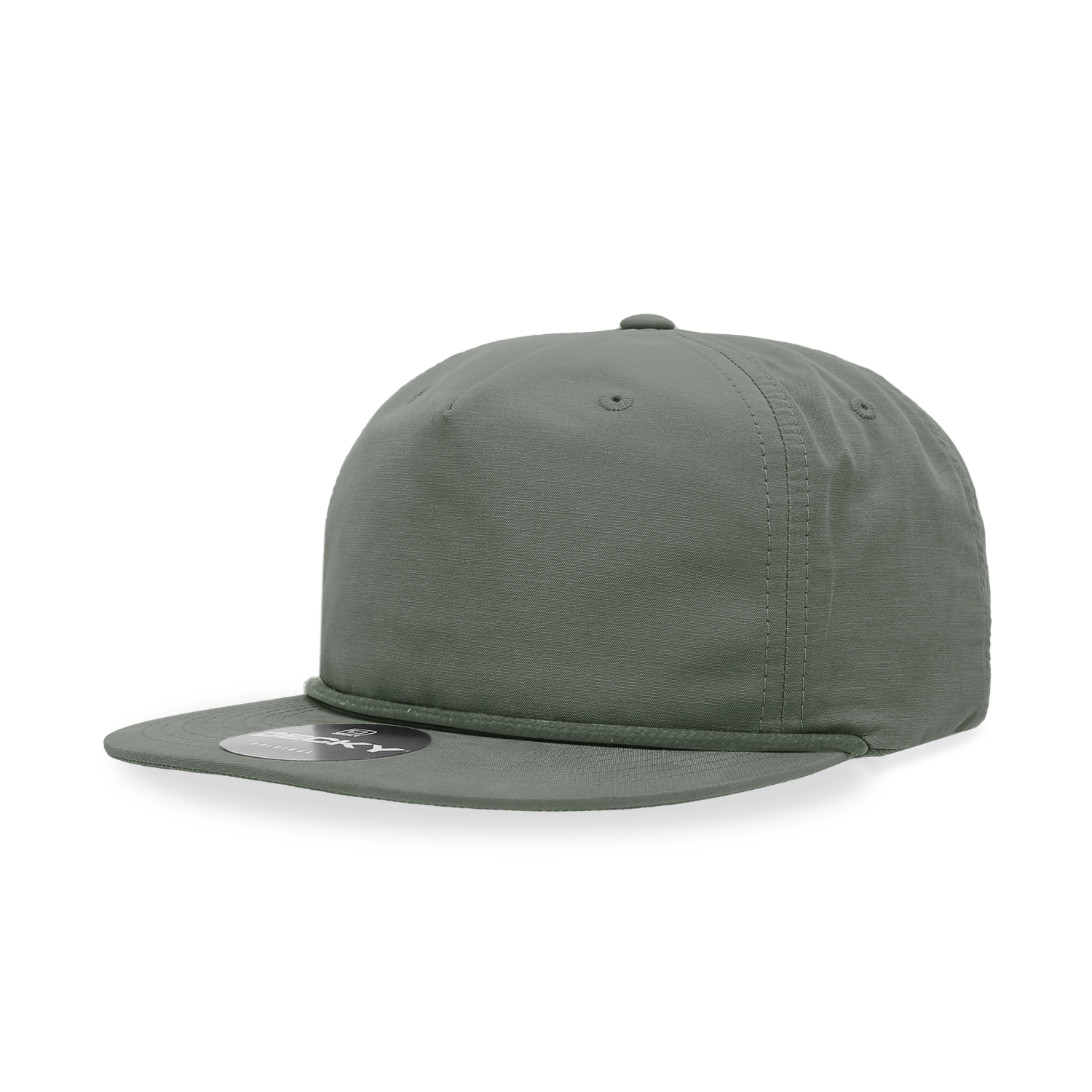 Unisex Decky 6032 Rope Snapback – Classic 5 Panel Flat Bill Cap for Men & Women