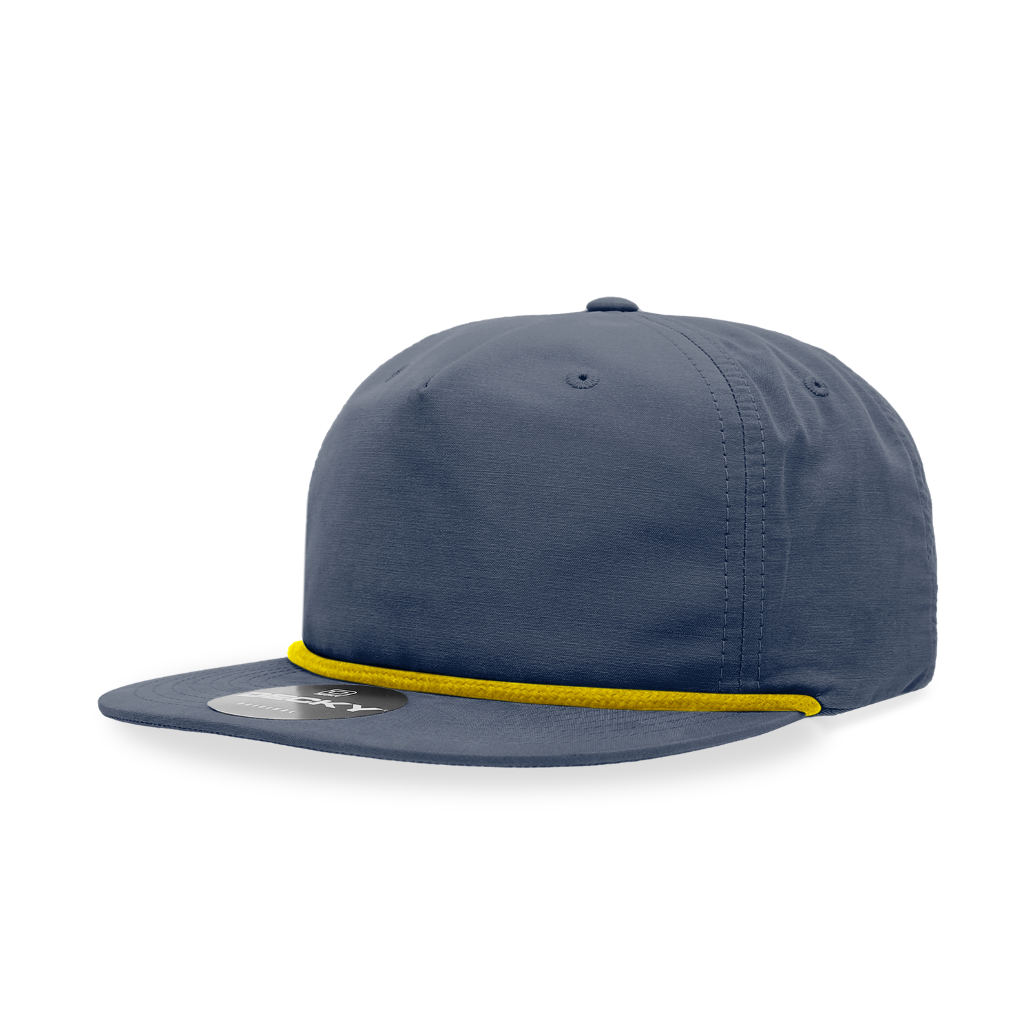Unisex Decky 6032 Rope Snapback – Classic 5 Panel Flat Bill Cap for Men & Women