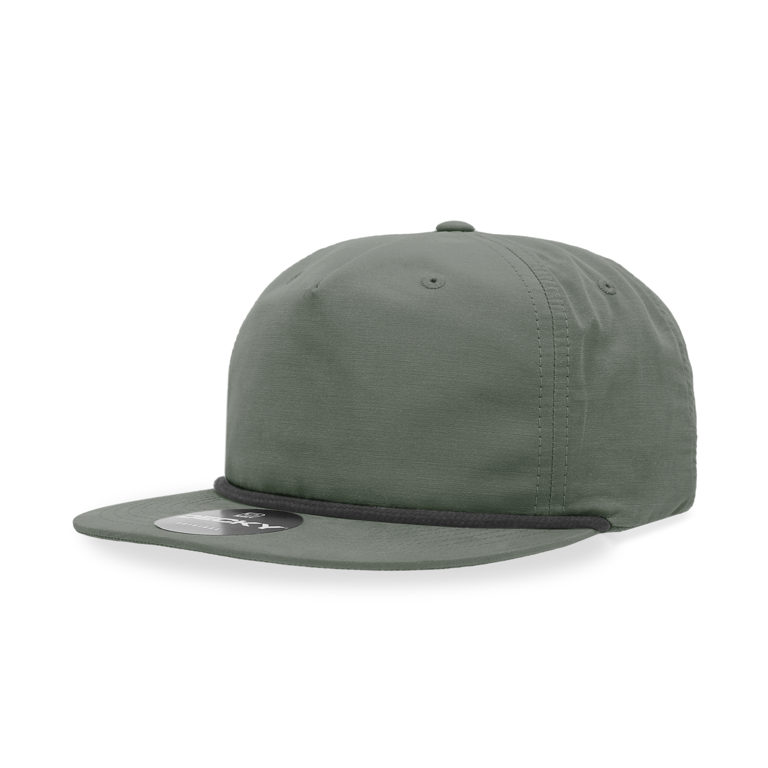 Unisex Decky 6032 Rope Snapback – Classic 5 Panel Flat Bill Cap for Men & Women