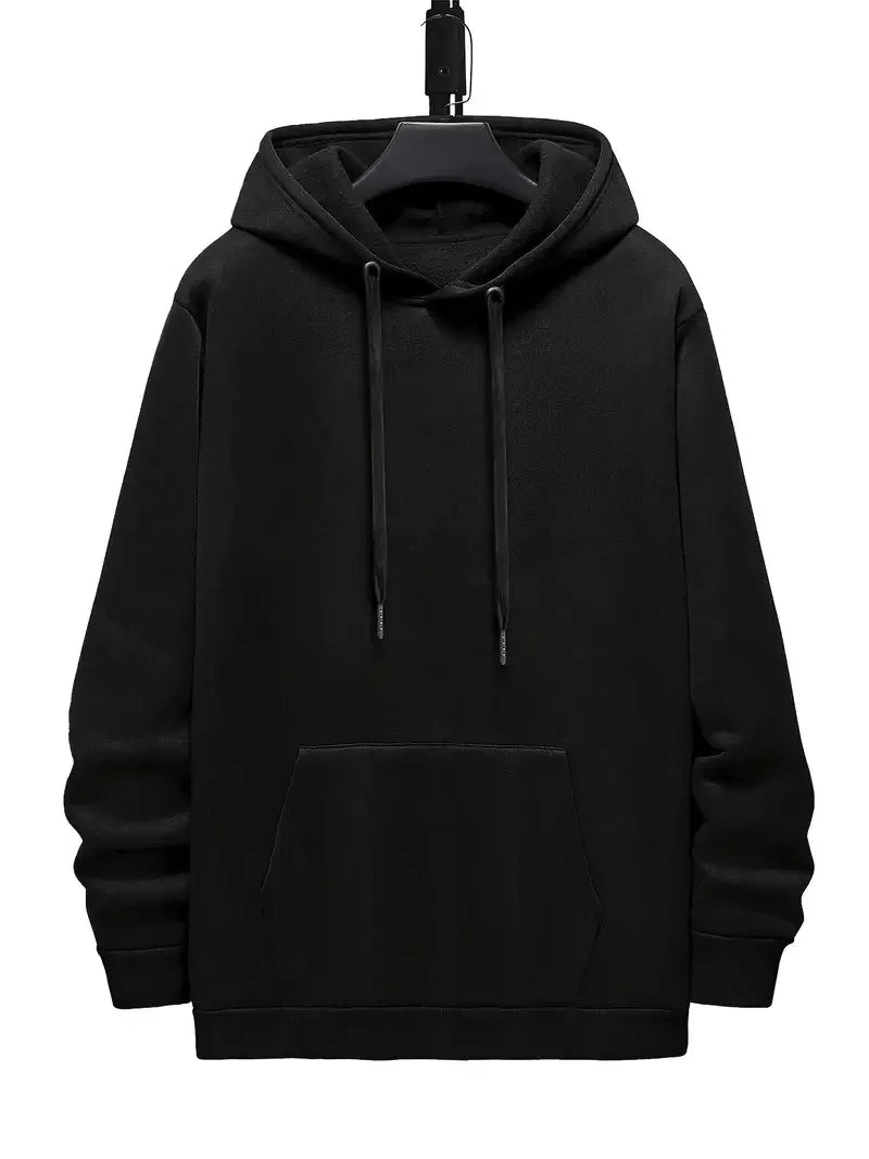 Printed breathable men's hooded sweatshirt