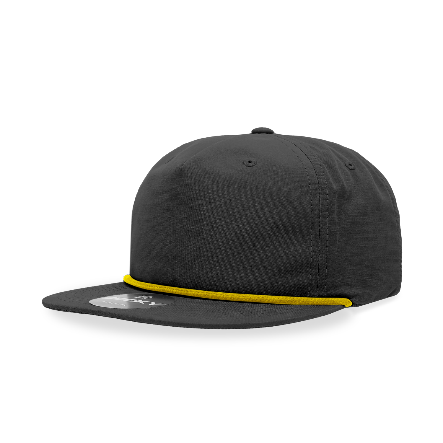Unisex Decky 6032 Rope Snapback – Classic 5 Panel Flat Bill Cap for Men & Women