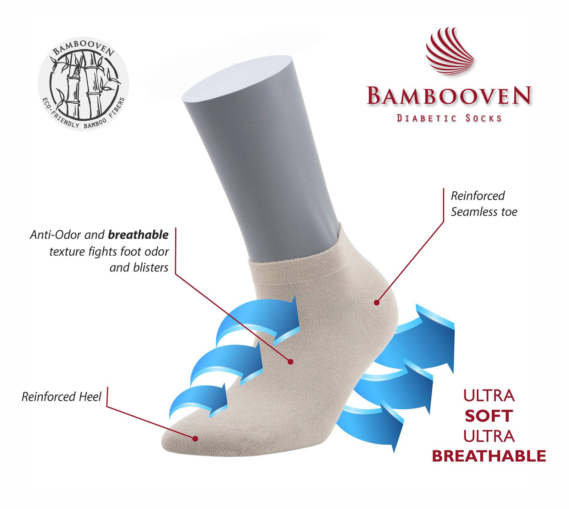 Women’s Bamboo Ankle Socks 8-Pack - 630