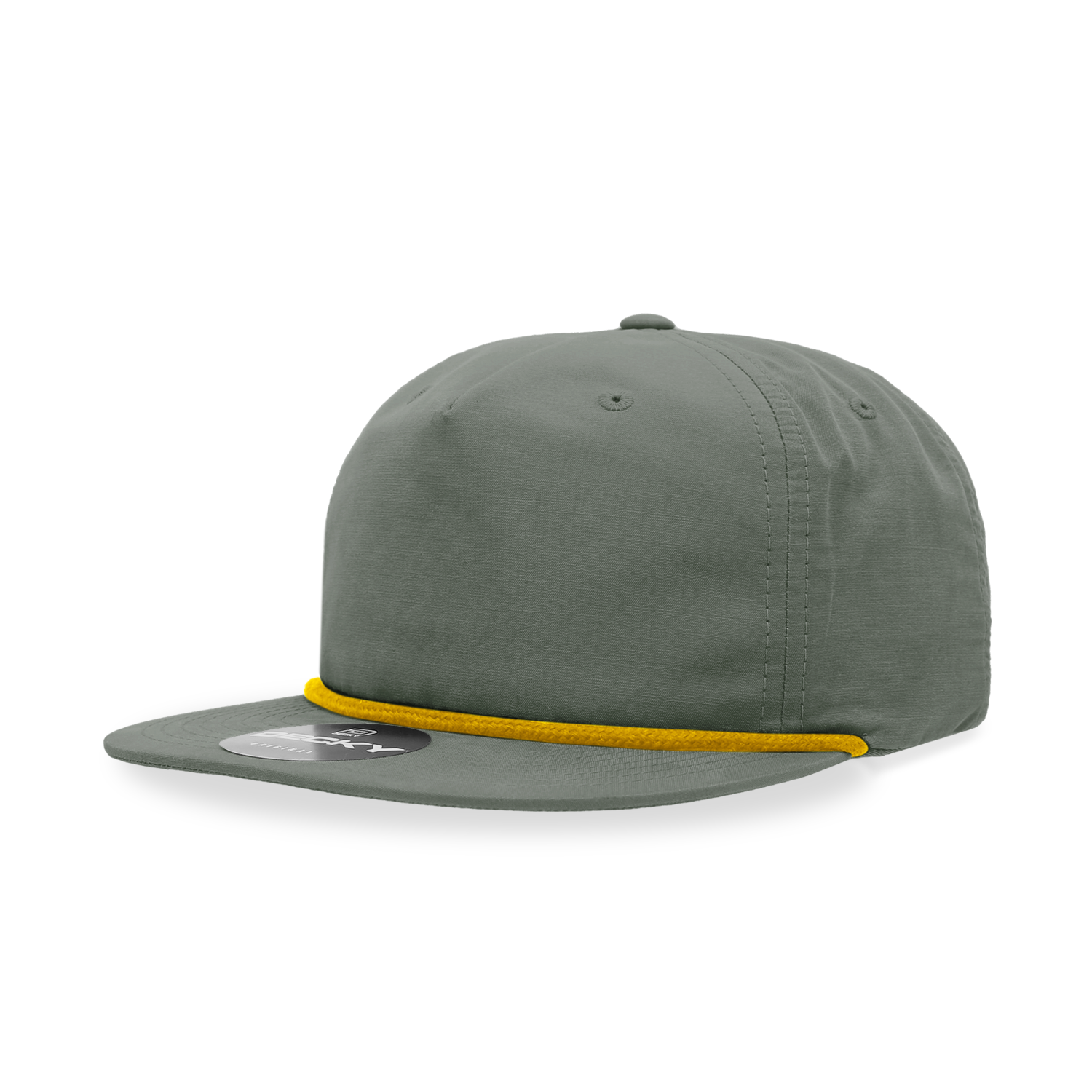 Unisex Decky 6032 Rope Snapback – Classic 5 Panel Flat Bill Cap for Men & Women