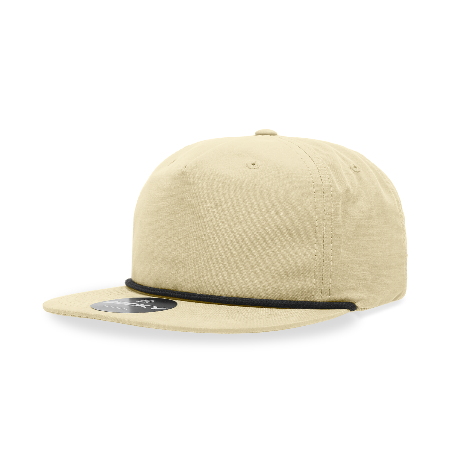 Unisex Decky 6032 Rope Snapback – Classic 5 Panel Flat Bill Cap for Men & Women