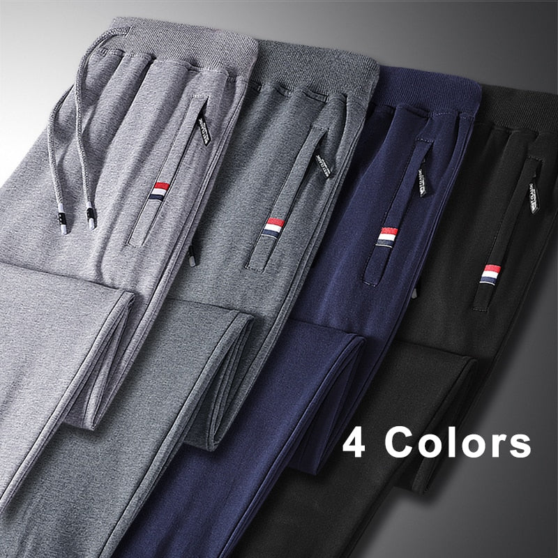 Zip Pockets Casual Sweatpants