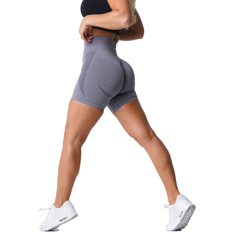 Women Seamless Push Up Booty Workout Shorts