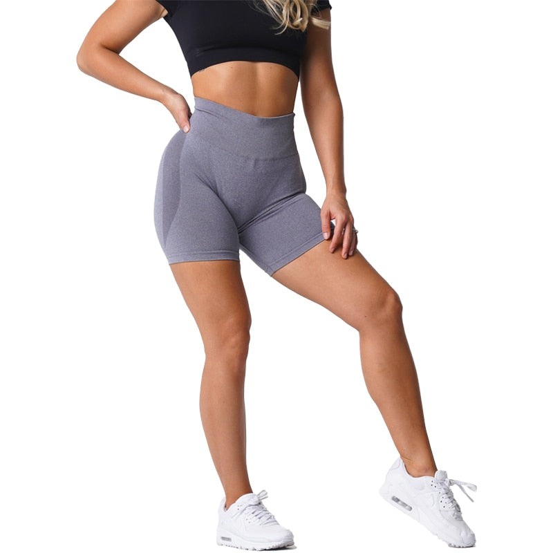 Women Seamless Push Up Booty Workout Shorts