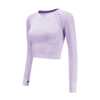 Women Cropped Seamless  Top